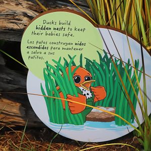 Bird House - Sign in the Prairie Pothole Aviary