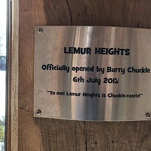 Lemur Heights Sign at Tropical Butterfly House (March 2023)