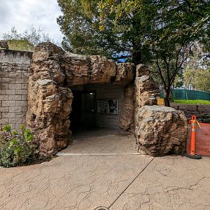 Entrance to animal viewing building