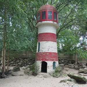 Lighthouse with penguin nesting box, 2022-08-28