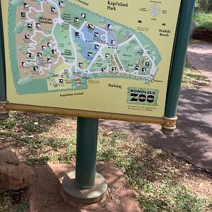 Honolulu Zoo Map 3/25/23