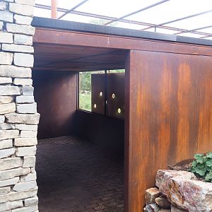 Reconstructed Taiga aviary - Smaller viewing shelter, 2022-08-20