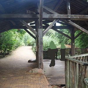 European wolverine viewing shelter, 2022-08-20