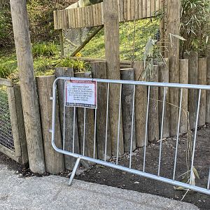 Red panda enclosure update - signage