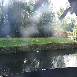Existing lowland tapir exhibit, now part of the pampa exhibit with lowland tapirs, vicuñas and Darwin's rheas 2022-08-20