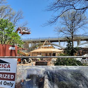 Bear Hollow viewing platform construction