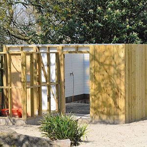 New structure in penguin beach area.