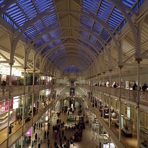 View of mail hall in the night 30.12.22