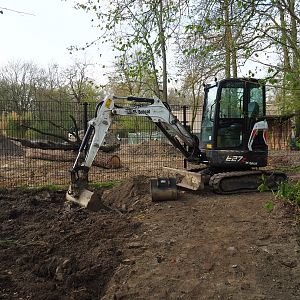 New Somali wild ass - Dorcas gazelle - Ostrich paddock construction site, 2022-04-18