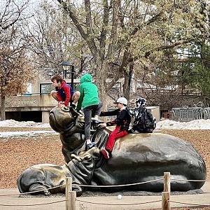 Hippopotamus Statue 99% of the time.