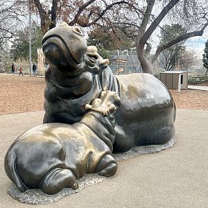 Hippopotamus Statue 1% of the time.  The is a beloved piece of art.