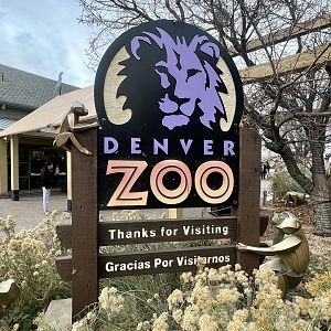 Denver Zoo exit sign
