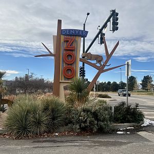 Zoo Roadside Entrance Sign
