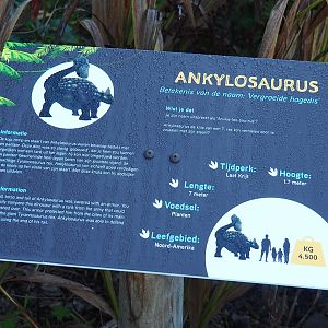 Example of Dinosaur Weeks signage, 2022-10-09