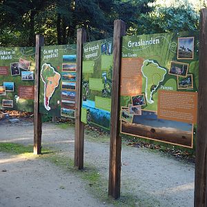 Madidi area signage about South American habitats, 2022-10-09