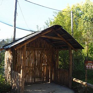 Madidi - Entrance to South American aviary visitor area, 2022