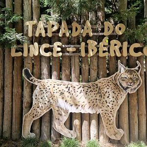 Iberian Lynx exhibit sign