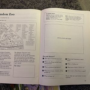 My first trip to London (1984) London Zoo page
