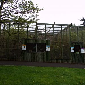 View of primate cages