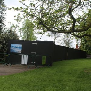 Site of Snow Leopard enclosure Chester Zoo 6th May 2023