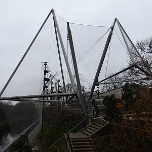 Side view of Snowdon aviary