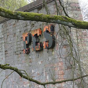 Old signange on Ape house