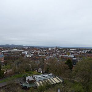 View from top of castle