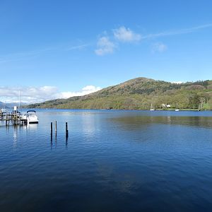 View of Lake Windermere from just outside of the aquarium
