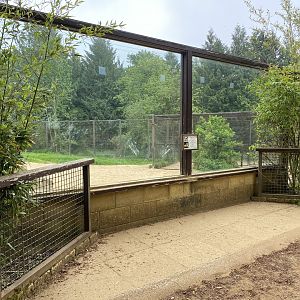 Viewing window near lion house CWP