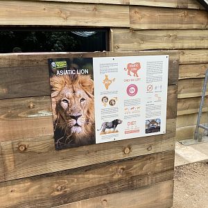 New lion house signage CWP
