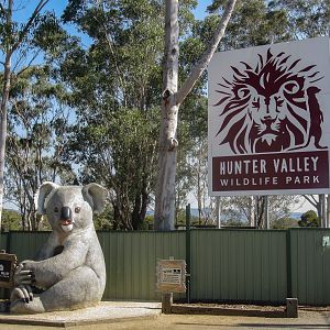Entrance sign in the carpark