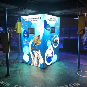 VR experience booths in Emaar aquarium