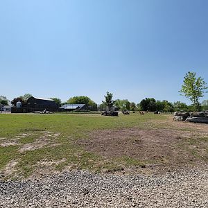 Wild Animal Park Safari - Inside entrance, view of tiger exhibit by exit
