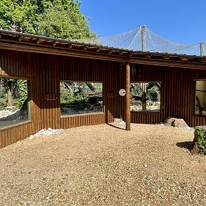 Exterior view of Caracara exhibit.