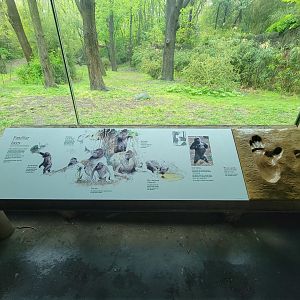 Bronx - Congo, signage in "Forest Edge View" (not part of the extra fee area)