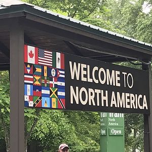 New Sign at North America Tram Stop