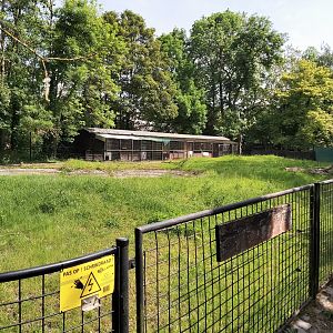 Behind the scenes - enclosure for Arabian oryx and slender-horned gazelle