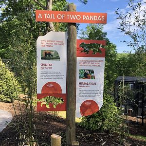 Signage for Red Panda Ridge