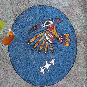 South American themed mural on Capybara and Callitrichid house, 2022-11-12