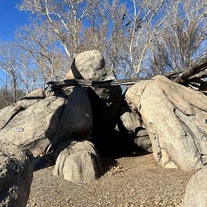 Climbing structure upon which climbing is forbidden