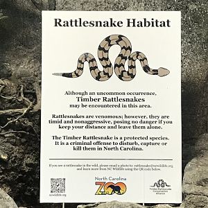 Streamside: New sign in Timber Rattlesnake Habitat
