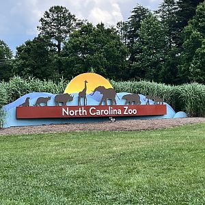 North Carolina Zoo Sign