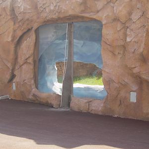 Polar bear exhibit, chilled cave with snow - 2010