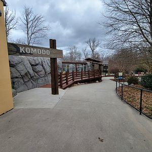 Greensboro 2/2023 - First look outside, Komodo dragon outdoor area