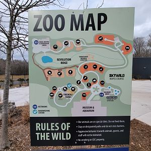 Greensboro 2/2023 - Zoo map