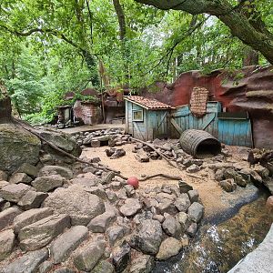 Asian small-clawed otter enclosure