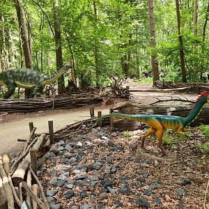 Dino forest - Coelophysis and Plateosaurus