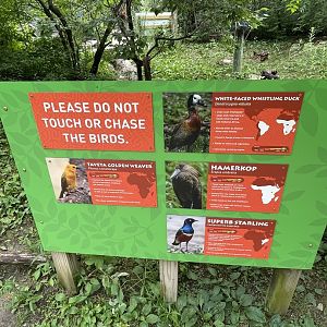 African Aviary Signage