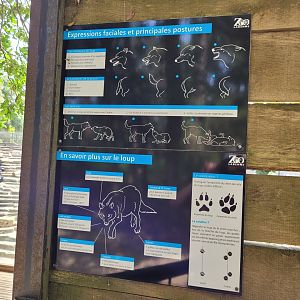 Mackenzie valley wolf sign -Zoo de Labenne (2023)