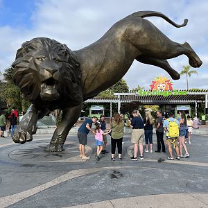 Massive Lion Statue